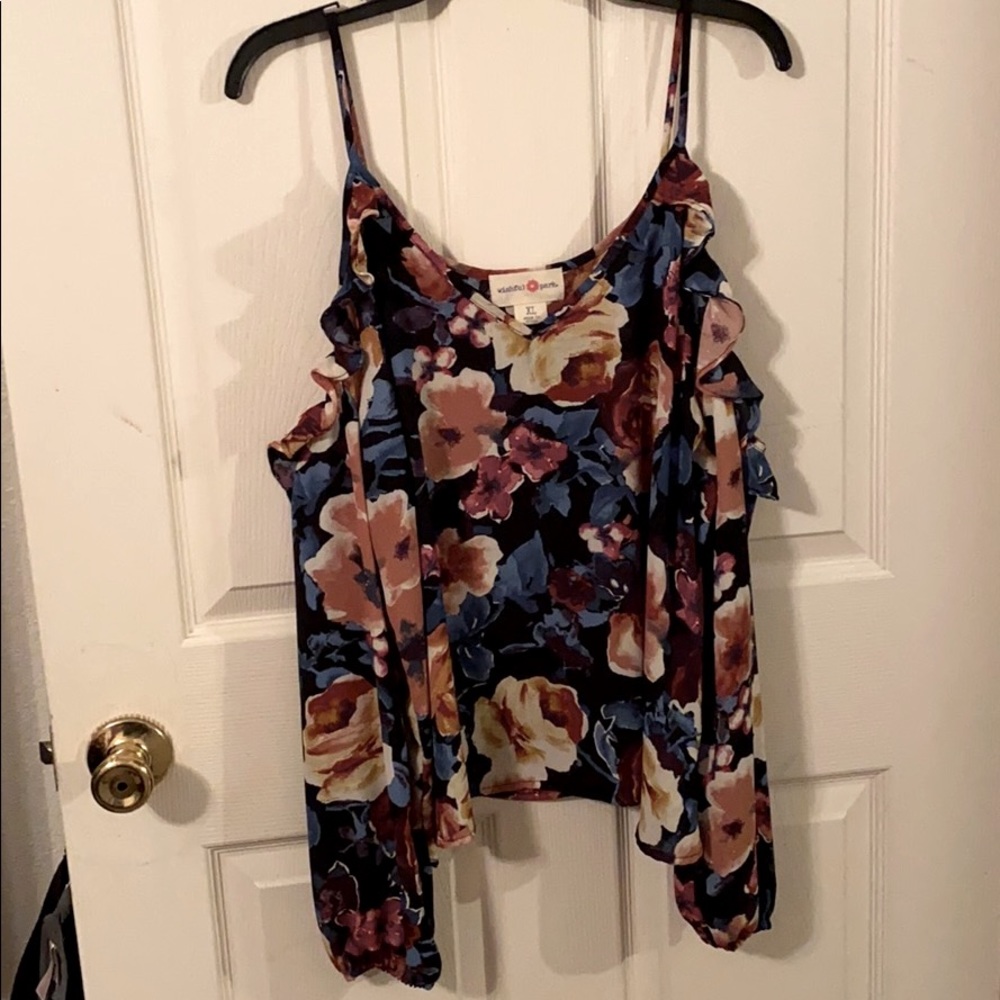 Wishful Park Cold Shoulder Blouse